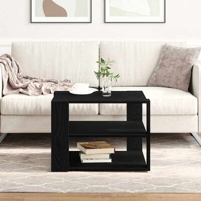 vidaXL Couchtisch Schwarz Eiche - Modern, Langlebig, 59,5x59,5x40 cm - Couchtisch vidaXL Couchtisch Schwarz Eiche - Modern, Langlebig, 59,5x59,5x40 cm - Couchtisch