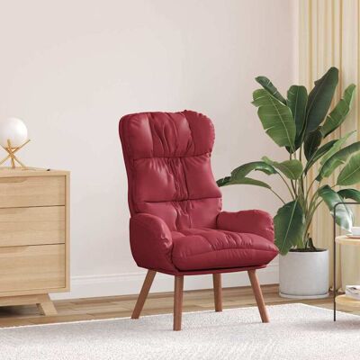 vidaXL Sessel Weinrot 69 x 74 x 93 cm Kunstleder Rot vidaXL Sessel Weinrot 69 x 74 x 93 cm Kunstleder Rot