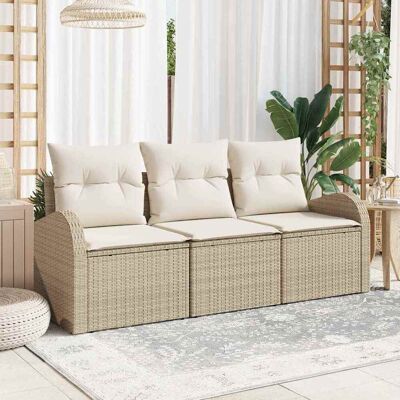 Garten-Sofaset Beige Rattan Garten-Sofaset Beige Rattan