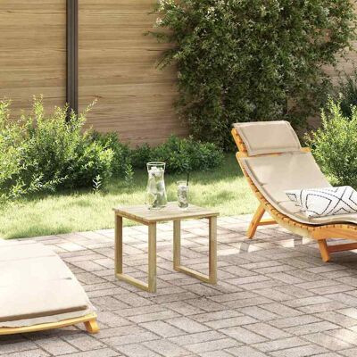 vidaXL Tisch Natur 40 x 40 x 36 cm Imprägniertes Kiefernholz Braun vidaXL Tisch Natur 40 x 40 x 36 cm Imprägniertes Kiefernholz Braun