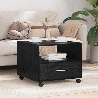 vidaXL Couchtisch Schwarz Eichen-Optik 55 x 55 x 45 cm Holzwerkstoff Schwarz vidaXL Couchtisch Schwarz Eichen-Optik 55 x 55 x 45 cm Holzwerkstoff Schwarz