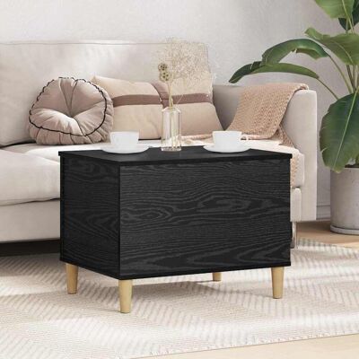vidaXL Nachttisch Schwarz Eichen-Optik 60 x 44,5 x 45 cm Holzwerkstoff Schwarz vidaXL Nachttisch Schwarz Eichen-Optik 60 x 44,5 x 45 cm Holzwerkstoff Schwarz