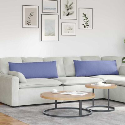 vidaXL Sofakissen 2 pcs Jeans blau 120 x 40 cm Stoff Blau vidaXL Sofakissen 2 pcs Jeans blau 120 x 40 cm Stoff Blau