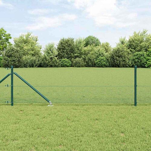 vidaXL Zaunpfosten Grün 10 x 0,8 m (12 x 12 mm Maschendraht) Grün