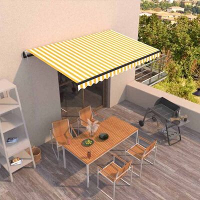 Maisonchic 400x350 cm Markise - Automatisch einziehbar, UV- und wasserfest Maisonchic 400x350 cm Markise - Automatisch einziehbar, UV- und wasserfest