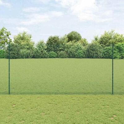 vidaXL Gartenzäun 1.6x10 m Verzinkter Stahl Grün vidaXL Gartenzäun 1.6x10 m Verzinkter Stahl Grün