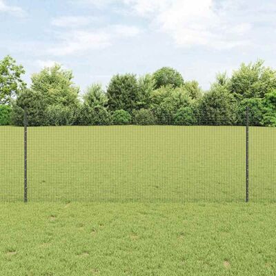 Vidaxl Graues Schweißdrahtzaun 44 Pfosten 1x50m Vidaxl Graues Schweißdrahtzaun 44 Pfosten 1x50m