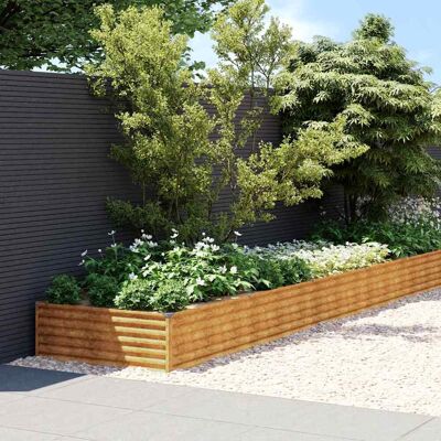 vidaXL Garten Hochbeet 1150x100x36 cm Rost - Hochbeet vidaXL Garten Hochbeet 1150x100x36 cm Rost - Hochbeet