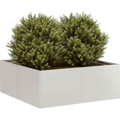 vidaXL Edelstahl 80x80x30 cm Pflanzgefäß - Gartentopf Außen vidaXL Edelstahl 80x80x30 cm Pflanzgefäß - Gartentopf Außen