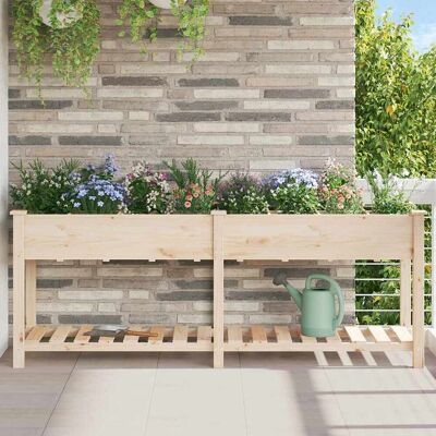 Vidaxl Gartenterrasse - Robustes Modernes Holzregal für drinnen & draußen Vidaxl Gartenterrasse - Robustes Modernes Holzregal für drinnen & draußen