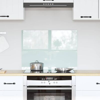 vidaXL Küchenrückwand Milch 70 x 50 cm Gehärtetes Glas Weiß vidaXL Küchenrückwand Milch 70 x 50 cm Gehärtetes Glas Weiß