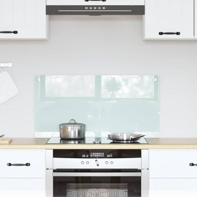 vidaXL Küchenrückwand Milch 80 x 40 cm Gehärtetes Glas Weiß vidaXL Küchenrückwand Milch 80 x 40 cm Gehärtetes Glas Weiß