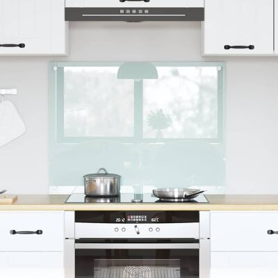 vidaXL Küchenrückwand Milch 80 x 60 cm Gehärtetes Glas Weiß vidaXL Küchenrückwand Milch 80 x 60 cm Gehärtetes Glas Weiß