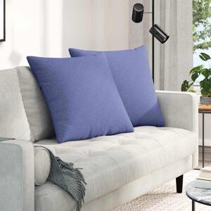 vidaXL Sofakissen 2 pcs Jeans blau 80 x 80 cm Stoff Blau vidaXL Sofakissen 2 pcs Jeans blau 80 x 80 cm Stoff Blau