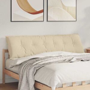 vidaXL Rückenkissen Creme 180 x 19 x 50 cm Stoff Creme vidaXL Rückenkissen Creme 180 x 19 x 50 cm Stoff Creme