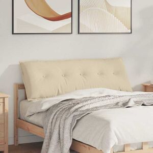 vidaXL Rückenkissen Creme 140 x 19 x 50 cm Stoff Creme vidaXL Rückenkissen Creme 140 x 19 x 50 cm Stoff Creme