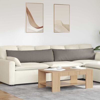 vidaXL Sofakissen 2 pcs Taupe 145 x 40 cm Stoff Taupe vidaXL Sofakissen 2 pcs Taupe 145 x 40 cm Stoff Taupe