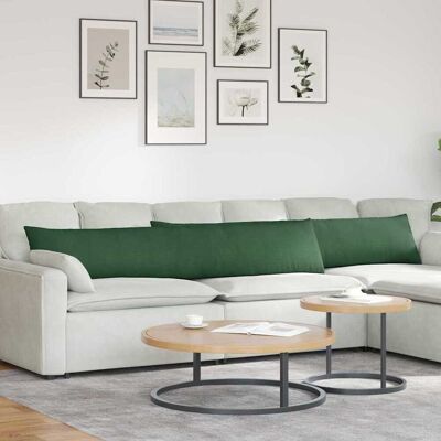 vidaXL Sofakissen 2 Stück Dunkelgrün 200 x 40 cm Cordstoff Grün vidaXL Sofakissen 2 Stück Dunkelgrün 200 x 40 cm Cordstoff Grün
