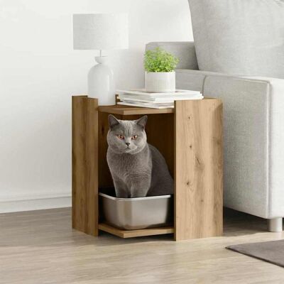 vidaXL Katzenklo Artisan-Eiche 42x42x51 cm Holzwerkstoff Braun vidaXL Katzenklo Artisan-Eiche 42x42x51 cm Holzwerkstoff Braun