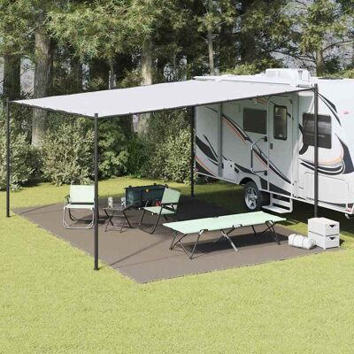 vidaXL Zeltteppich Hellgrau 600 x 250 cm Polyethylen Hellgrau vidaXL Zeltteppich Hellgrau 600 x 250 cm Polyethylen Hellgrau