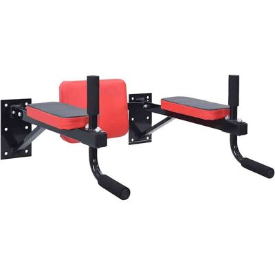 vidaXL Dip Station Schwarz und Rot 72,5 x 70 x 31 cm Schwarz vidaXL Dip Station Schwarz und Rot 72,5 x 70 x 31 cm Schwarz