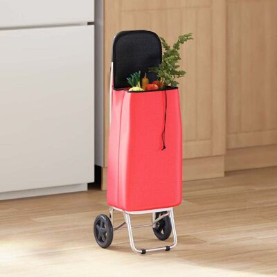 vidaXL Einkaufswagen Rot 35 x 28 x 92 cm Oxford-stoff Rot vidaXL Einkaufswagen Rot 35 x 28 x 92 cm Oxford-stoff Rot
