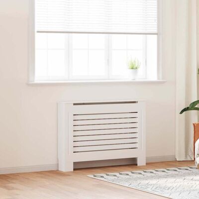 vidaXL Weiße MDF Heizkörperabdeckung - Moderner Stil vidaXL Weiße MDF Heizkörperabdeckung - Moderner Stil