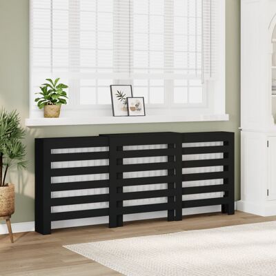 vidaXL Heizkörperverkleidung Schwarz 205x21,5x83,5 cm Holzwerkstoff Schwarz vidaXL Heizkörperverkleidung Schwarz 205x21,5x83,5 cm Holzwerkstoff Schwarz