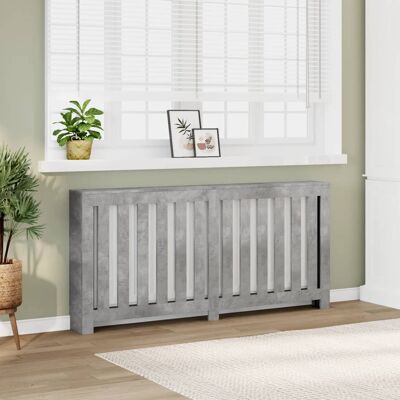 vidaXL Heizkörperverkleidung Betongrau 175x20x82 cm Holzwerkstoff Grau vidaXL Heizkörperverkleidung Betongrau 175x20x82 cm Holzwerkstoff Grau