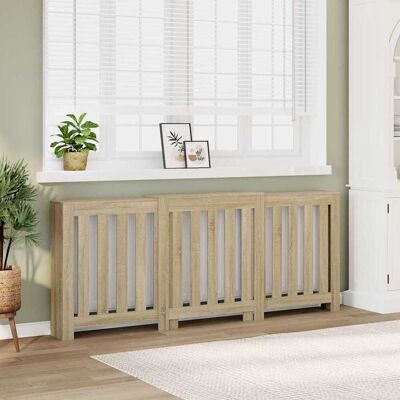 vidaXL Heizkörperverkleidung Sonoma-Eiche 205x21,5x83,5 cm Braun vidaXL Heizkörperverkleidung Sonoma-Eiche 205x21,5x83,5 cm Braun