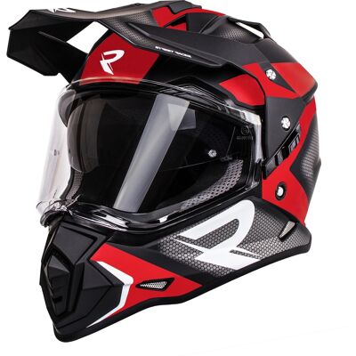 Endurohelm - Street Racer Tracker - schwarz-rot - XS - Helmet Endurohelm - Street Racer Tracker - schwarz-rot - XS - Helmet