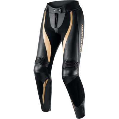 Damen Rebelhorn Rebel Gold und Schwarz Motorradhosen Größe: 34 Damen Rebelhorn Rebel Gold und Schwarz Motorradhosen Größe: 34