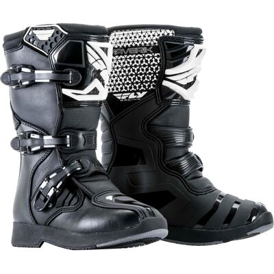 Kinder-Motorradstiefel FLY Racing NEW Maverik Jugend Schwarz und Weiß Größe: 37 Kinder-Motorradstiefel FLY Racing NEW Maverik Jugend Schwarz und Weiß Größe: 37