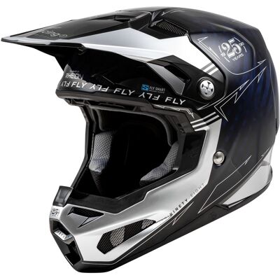Motocross-Helm FLY Racing Formula S Carbon blau-silber Größe: M Motocross-Helm FLY Racing Formula S Carbon blau-silber Größe: M