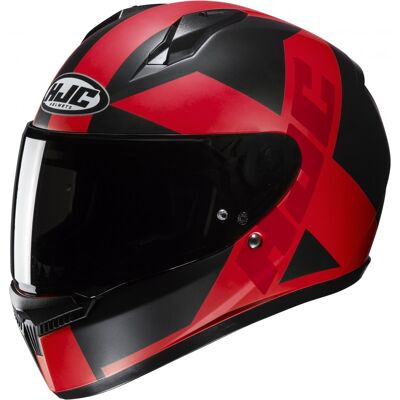 Integral Motorradhelm HJC C10 Tez MC1SF schwarz-rot Größe: XL Integral Motorradhelm HJC C10 Tez MC1SF schwarz-rot Größe: XL