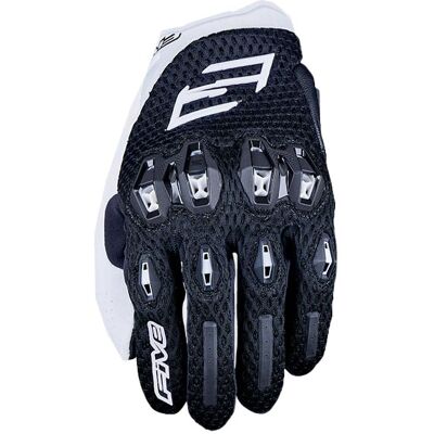Damen-Motorradhandschuhe FIVE Stunt EVO 2 Airflow schwarz-weiß Größe: S Damen-Motorradhandschuhe FIVE Stunt EVO 2 Airflow schwarz-weiß Größe: S