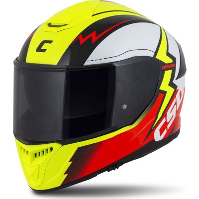 Integral Motorradhelm Cassida Integral GT 2.1 Flash fluo gelb-rot-schwarz-weiß Größe: L Integral Motorradhelm Cassida Integral GT 2.1 Flash fluo gelb-rot-schwarz-weiß Größe: L