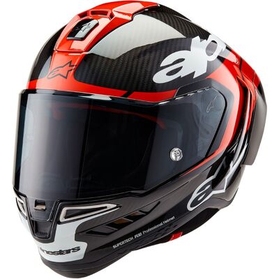 Alpinestars Supertech R-10 Element Carbon Fluo Integralhelm rot-weiß Größe: XL Alpinestars Supertech R-10 Element Carbon Fluo Integralhelm rot-weiß Größe: XL