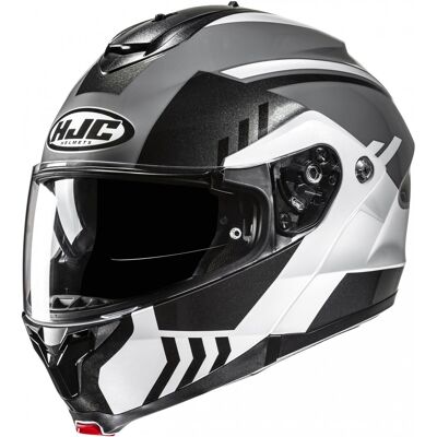 Klapphelm Motorrad HJC C91N Kaon MC5 grau-schwarz-weiß Größe: 2XL Klapphelm Motorrad HJC C91N Kaon MC5 grau-schwarz-weiß Größe: 2XL