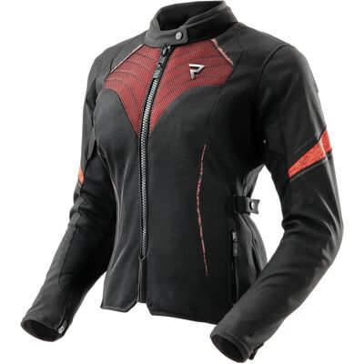 Damen-Motorradjacke Rebelhorn Jax schwarz-rot Größe: 4XL Damen-Motorradjacke Rebelhorn Jax schwarz-rot Größe: 4XL