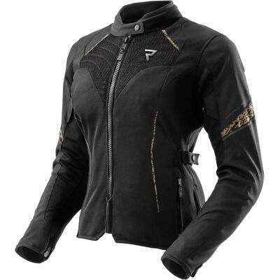 Damen-Motorradjacke Rebelhorn Jax in Schwarz und Gold Größe: L Damen-Motorradjacke Rebelhorn Jax in Schwarz und Gold Größe: L