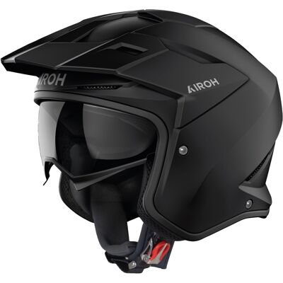 Trial-Motorradhelm Airoh Kombakt Farbe mattschwarz Größe: M Trial-Motorradhelm Airoh Kombakt Farbe mattschwarz Größe: M