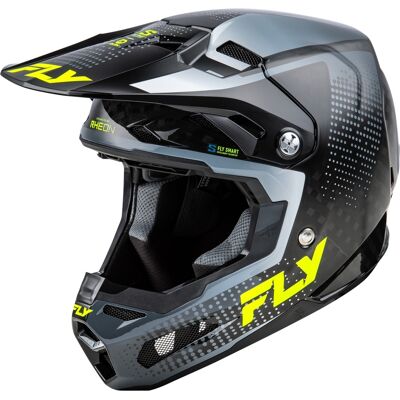 Motocrosshelm FLY Racing Formula S Carbon Grau-Neongelb Größe: S Motocrosshelm FLY Racing Formula S Carbon Grau-Neongelb Größe: S