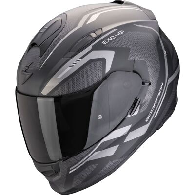 Scorpion EXO-491 KRYPTA Integralhelm für Motorräder, matt schwarz-silber Größe: XL Scorpion EXO-491 KRYPTA Integralhelm für Motorräder, matt schwarz-silber Größe: XL