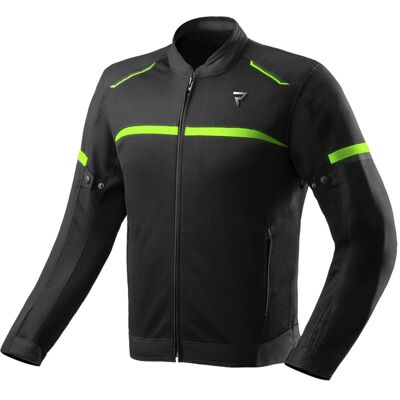 Rebelhorn Echo Motorradjacke schwarz-fluogelb Größe: 5XL Rebelhorn Echo Motorradjacke schwarz-fluogelb Größe: 5XL