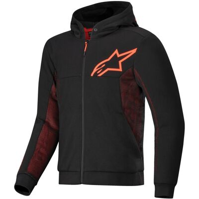 Alpinestars Chrome Air Sport Motorrad Sweatshirt schwarz-rot Größe: M Alpinestars Chrome Air Sport Motorrad Sweatshirt schwarz-rot Größe: M