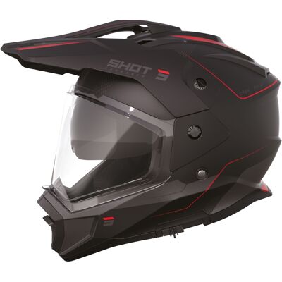 Shot - Trek Rally - Matte Schwarz-Rrot - M - Helmet Shot - Trek Rally - Matte Schwarz-Rrot - M - Helmet