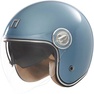 Offener Motorradhelm Nox Premium Heritage türkis Größe: L Offener Motorradhelm Nox Premium Heritage türkis Größe: L