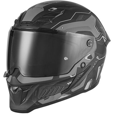 NOX Exclusive Goliath Berserk Integralhelm für Motorradfahrer, Mattschwarz-Titan Größe: XL NOX Exclusive Goliath Berserk Integralhelm für Motorradfahrer, Mattschwarz-Titan Größe: XL