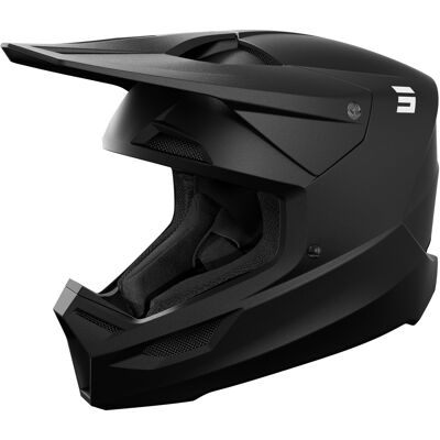 Motocross-Helm Shot Furious Solid mattschwarz Größe: L Motocross-Helm Shot Furious Solid mattschwarz Größe: L